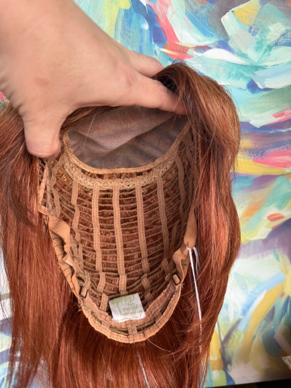 envy Short Layered Wig in Warm Auburn - Picture 6 of 7